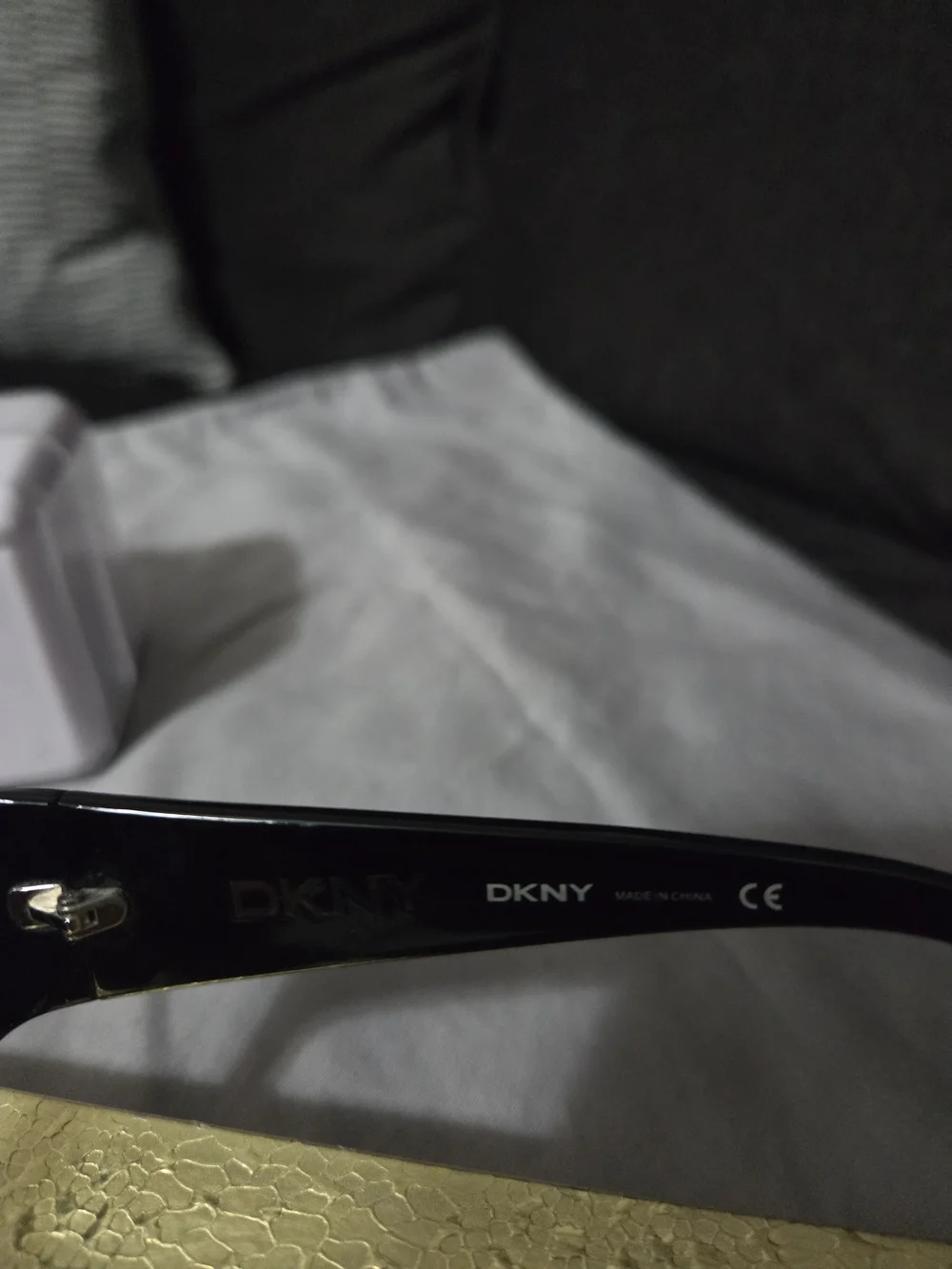 DKNY Women's Black Rectangle Sunglasses - Sleek Designer Shades